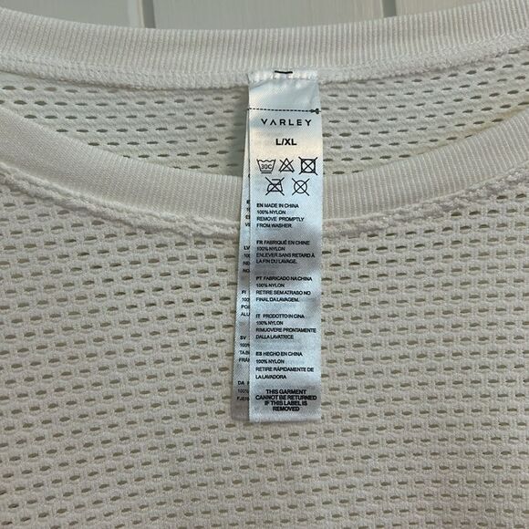 Varley Merrick Seamless Long Sleeve Tee Creamy White L/XL - Picture 6 of 9